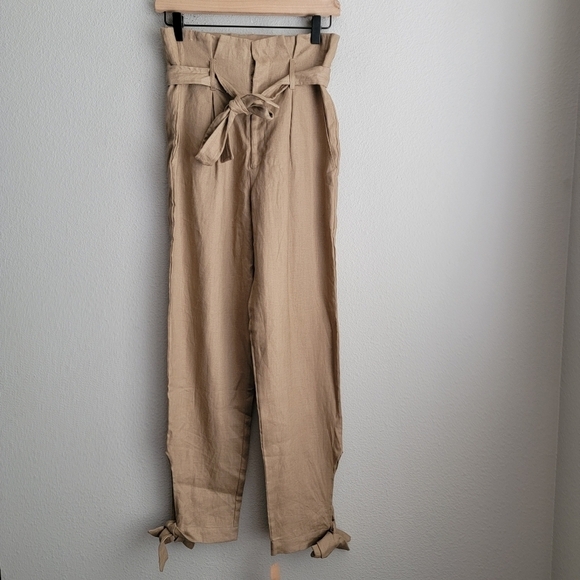 Reformation Norman Pant in Khaki size 0 NWT - Picture 2 of 7